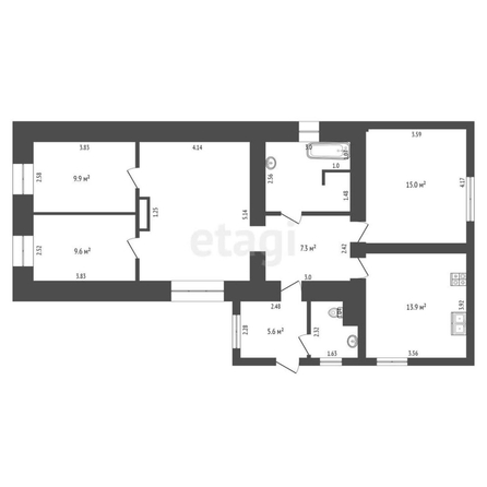 
  Продается дом, 94 м², село Азово
. Фото 4.