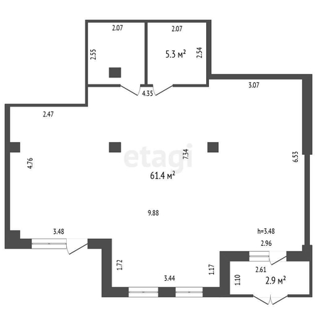
  Продается универсальное помещение, 74.7 м², Степанца ул, д. 2
. Фото 5.