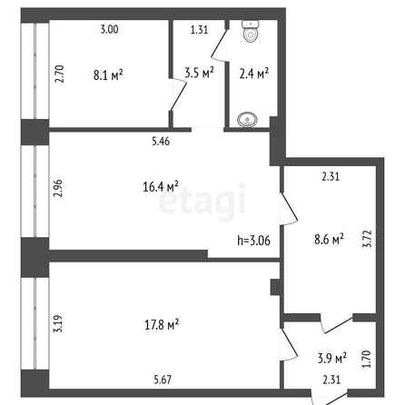 
  Сдается офис, 60.7 м², 10 лет Октября ул, д. 203В
. Фото 5.