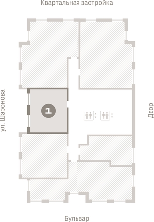 
  Продается 1-комн. квартира, 41.4 м², ЖК Кварталы Драверта, дом 6
. Фото 3.