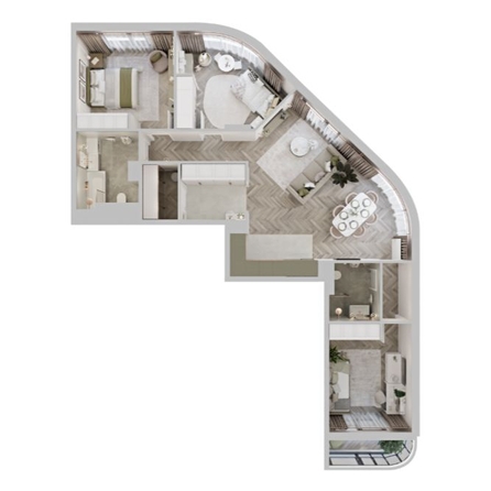 
  Продается 3-комн. квартира 96.7 м², в ЖК ЦЕНТР-ПАРК на Волочаевской. Фото 8.