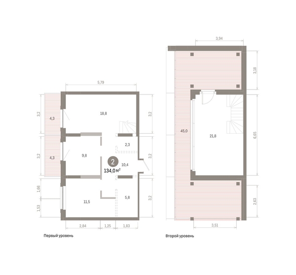 
  Продается 2-комн. квартира 133.98 м², в ЖК Кварталы Драверта, дом 3. Фото 1.