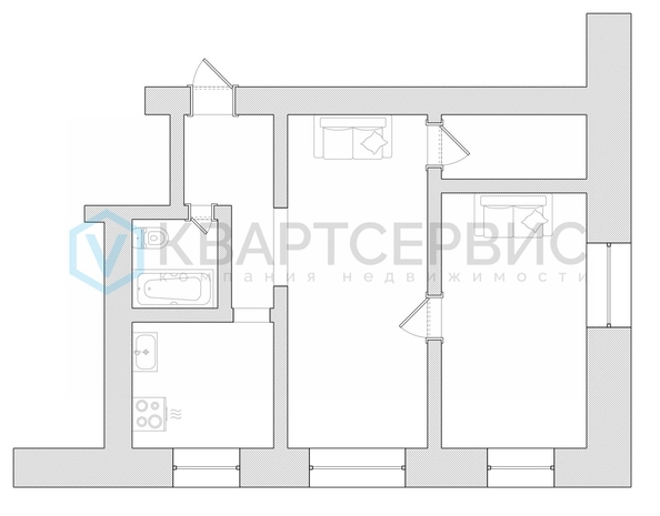 
  Продается 2-комн. квартира 41.3 м². Фото 2.