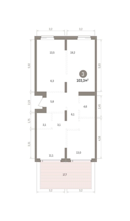 
  Продается 3-комн. квартира 103.29 м², в ЖК Кварталы Драверта, дом 4. Фото 1.