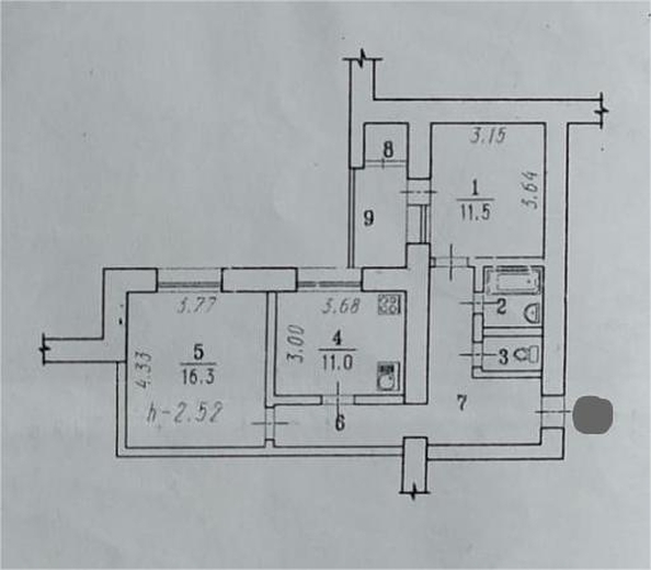 
  Продается 2-комн. квартира 60 м². Фото 12.