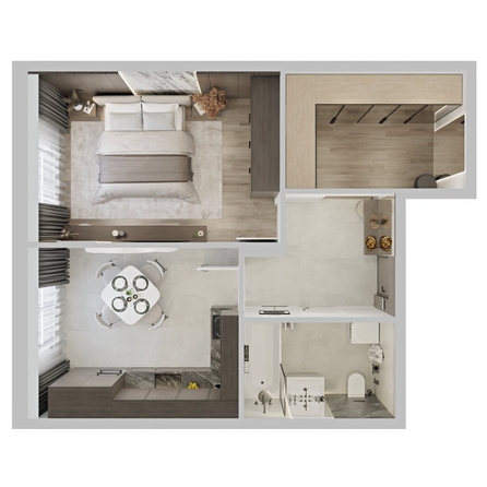 
  Продается 1-комн. квартира 46.5 м², в ЖК Северное Сияние Премиум. Фото 3.