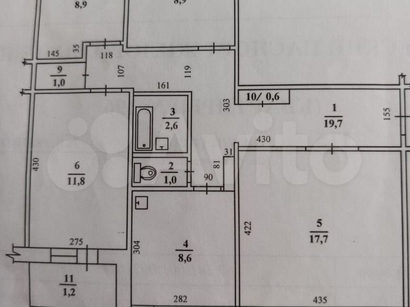 
  Продается 4-комн. квартира, 74.8 м², Калинина ул, д. 115
. Фото 13.
