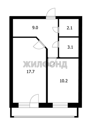 
  Продается 1-комн. квартира, 42.1 м², Сибирская ул, д. 104/4
. Фото 13.
