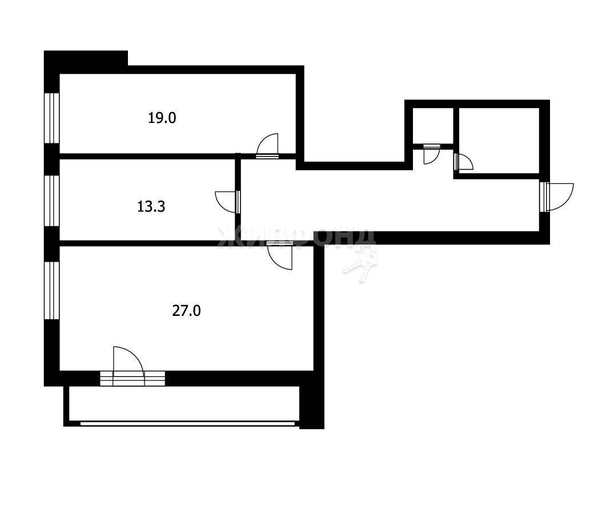 
   Продам 2-комнатную, 81.2 м², Якимовича ул, 2

. Фото 13.