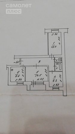 
   Продам 3-комнатную, 61.6 м², Говорова ул, 86

. Фото 6.