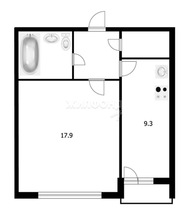 
   Продам 1-комнатную, 36 м², Елизаровых ул, 48/1

. Фото 2.