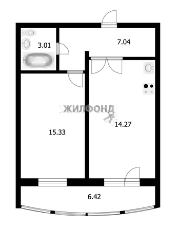 
   Продам 2-комнатную, 45.63 м², Береговая ул, 13

. Фото 8.