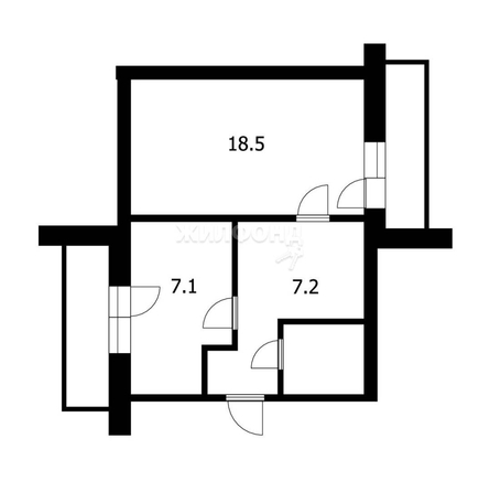 
   Продам 2-комнатную, 43 м², Усова ул, 21/3

. Фото 2.