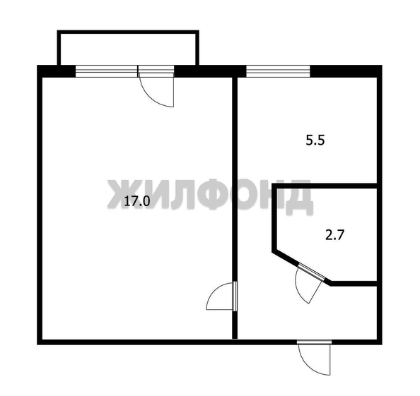 
   Продам 1-комнатную, 29 м², Ференца Мюнниха ул, 32

. Фото 9.