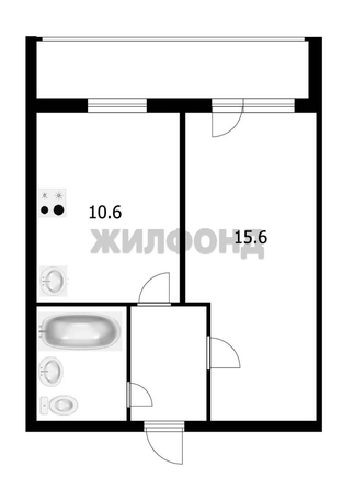 
  Продается 1-комн. квартира, 33.4 м², Иркутский тракт, д. 174/2
. Фото 11.