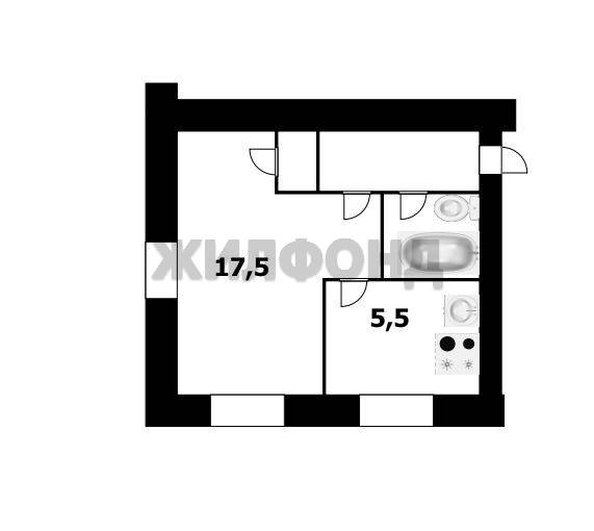 
  Продается 1-комн. квартира, 29.6 м², Ленина пр-кт, д. 6
. Фото 16.