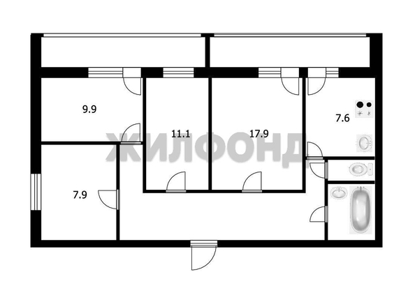 
  Продается 4-комн. квартира, 72 м², Мокрушина ул, д. 24
. Фото 7.