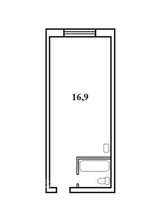 
  Продается студия 16.9 м². Фото 2.
