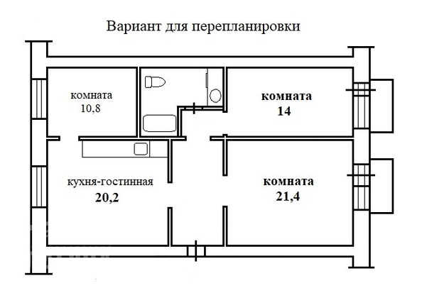 
  Продается 3-комн. квартира 83.9 м². Фото 4.