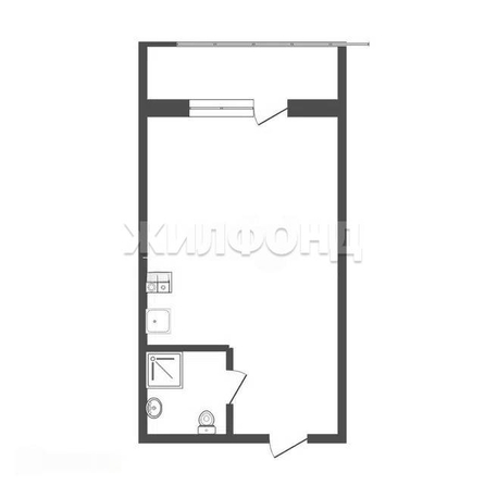 
  Продается студия 26.6 м², в ЖК Нефтяная, дом 15. Фото 12.