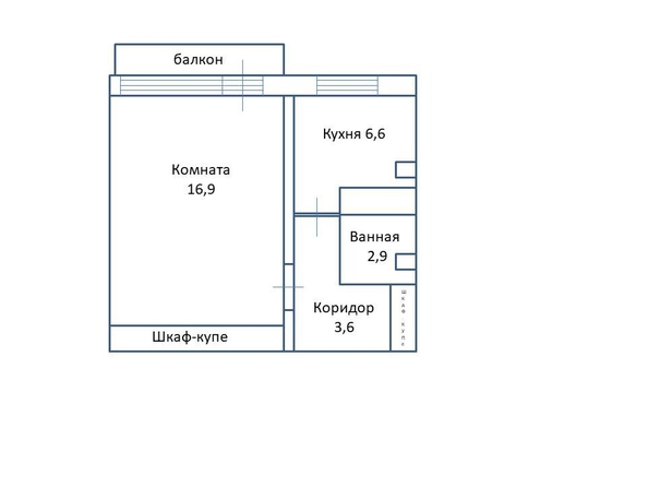 
  Продается 1-комн. квартира 30.8 м². Фото 5.