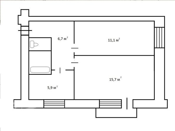 
  Продается 2-комн. квартира 43.8 м². Фото 14.