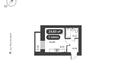 Времена, 1 этап: Планировка 1-комн 24,83 м²