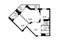 Папанинцев, дом 119: Планировка двухкомнатной квартиры 82,60 кв.м