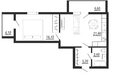 Мелодия, дом 1: Планировка 1-комн 50,3 м²