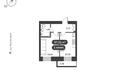 Времена, 1 этап: Планировка 1-комн 35,19 - 37,73 м²