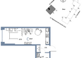 Страна.Тополевая, корпус 1: Планировка Студия 28,69 - 29,1 м²