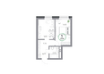 Юдинский, дом 1.3: Планировка 1-комн 37,9 м²