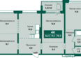 Камчатка, корпус 3: Планировка 4-комн 76,9 м²