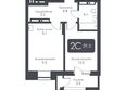 CITY TOWERS (Сити Тауэрс): Планировка 2-комн 39,3 - 40 м²
