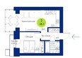 Вита-парк: Планировка 2-комн 48,1 м²