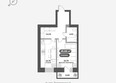 ОКТА, дом 2: Планировка 1-комн 45,86 м²