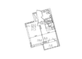 Золотая нива, дом 1: Планировка двухкомнатной квартиры 35,3 кв.м