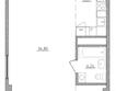111: Планировка 2-комн 51,64 м²