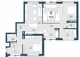 Первый, сек 4: Планировка 5-комн 118,2 м²