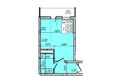 Улица 6-я линия: Планировка Студия 35 м²