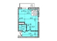 Улица 6-я линия: Планировка Студия 37,89 м²