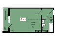 КБС. Берег, дом 7 строение 1: Планировка 1-комн 35 м²