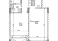 Комсомольский проспект, дом 2: Планировка 1-комн 35,3 м²