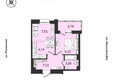 Источник, дом 5: Планировка 1-комн 37,58 м²