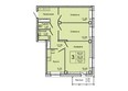 На Дудинской, дом 4: Планировка трехкомнатной квартиры 70,51 кв.м