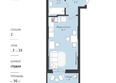РЕТРОсити 2.0: Планировка Студия 30,66 - 31,4 м²