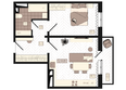 КБС. Классика, дом 4: Планировка 1-комн 44,8 м²