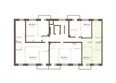 Южный берег, дом 22: Типовой план этажа 4 подъезд