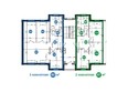 Пригородный простор 2.0, квартал Форда: Планировка 2,3-комнатной квартиры на 1 этаже