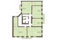 Южный берег, дом 23: План Типовой этаж 8 секция этажа